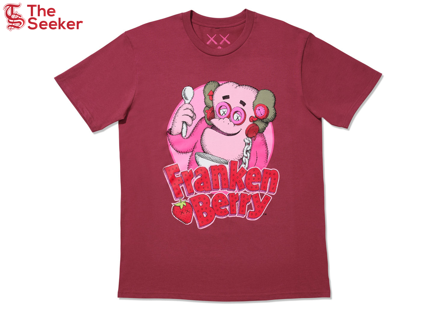 KAWS x Monsters Franken Berry T-shirt Red