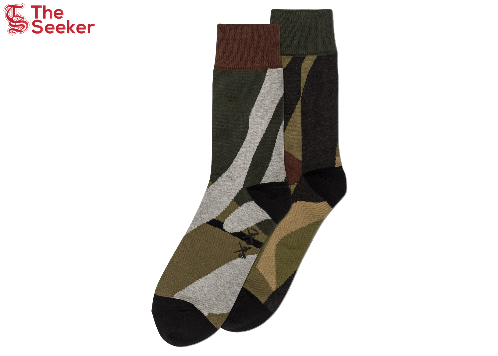 KAWS x Sacai Socks Camouflage