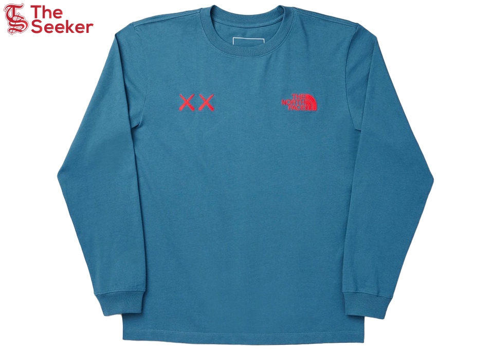 KAWS x The North Face L/S Tee Mallard Blue