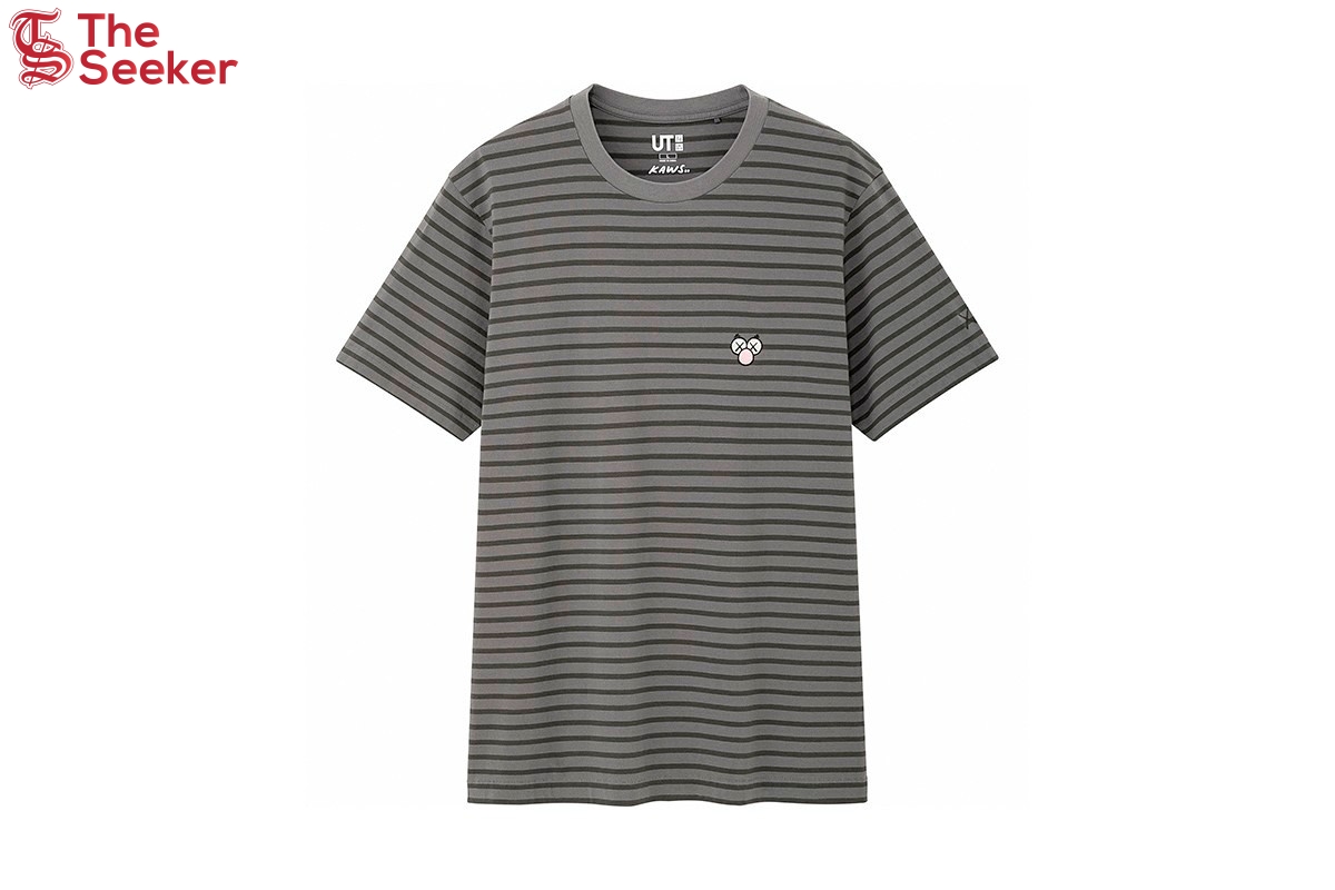 KAWS x Uniqlo BFF Striped Tee (US Sizing) Dark Grey