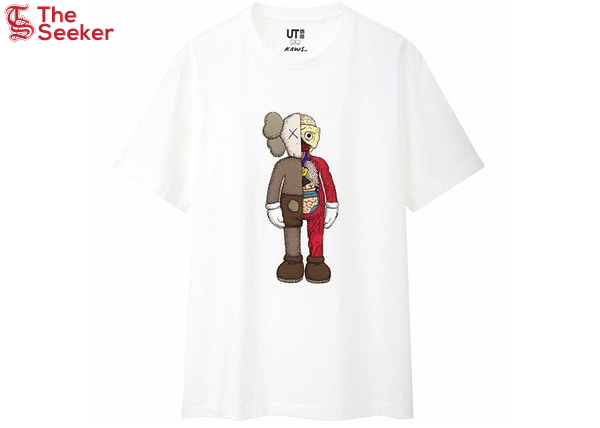 KAWS x Uniqlo Flayed Tee (Japanese Sizing) White