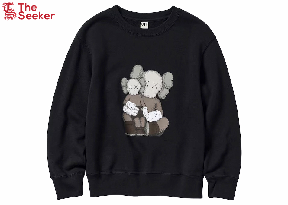 KAWS x Uniqlo Kids Longsleeve Sweatshirt (US Sizing) Black