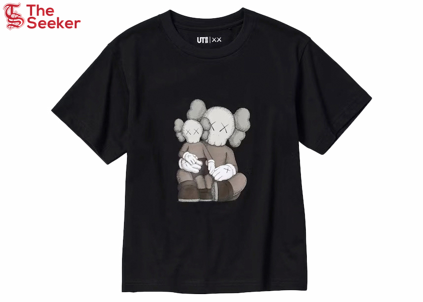 KAWS x Uniqlo Kids UT Short Sleeve Graphic T-shirt (US Sizing) Black