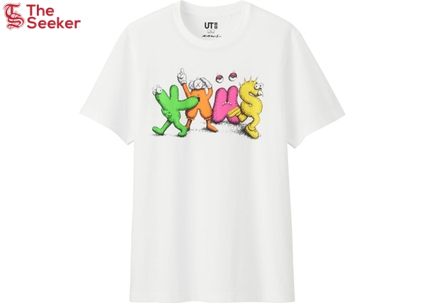 KAWS x Uniqlo Logo Tee (Japanese Sizing) White