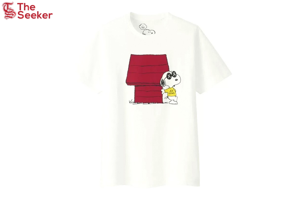 KAWS x Uniqlo x Peanuts Joe Kaws Doghouse Tee White