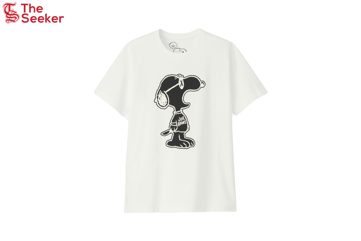 KAWS x Uniqlo x Peanuts Joe Kaws Yawn Outline Tee White