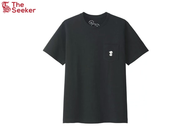 KAWS x Uniqlo x Peanuts Snoopy Pocket Tee (Japanese Sizing) Black