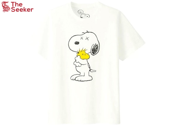 KAWS x Uniqlo x Peanuts Snoopy & Woodstock Tee (Japanese Sizing) White