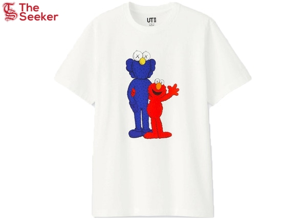 KAWS x Uniqlo x Sesame Street BFF Elmo Tee (Japanese Sizing) White