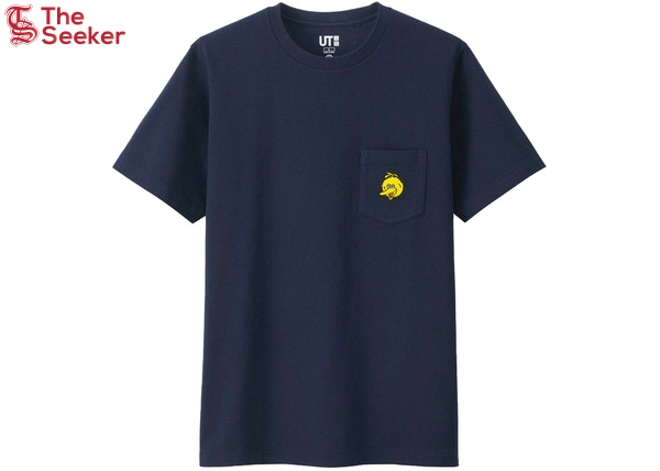 KAWS x Uniqlo x Sesame Street Big Bird Pocket Tee (Japanese Sizing) Navy