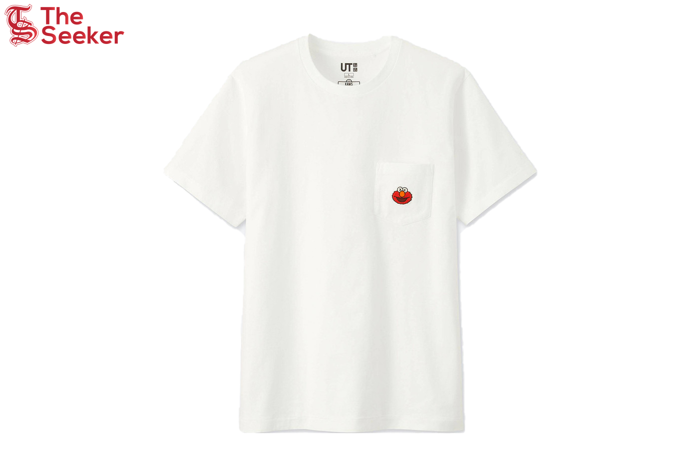 KAWS x Uniqlo x Sesame Street Elmo Pocket Tee White