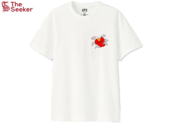 KAWS x Uniqlo x Sesame Street Elmo Tee (Japanese Sizing) White