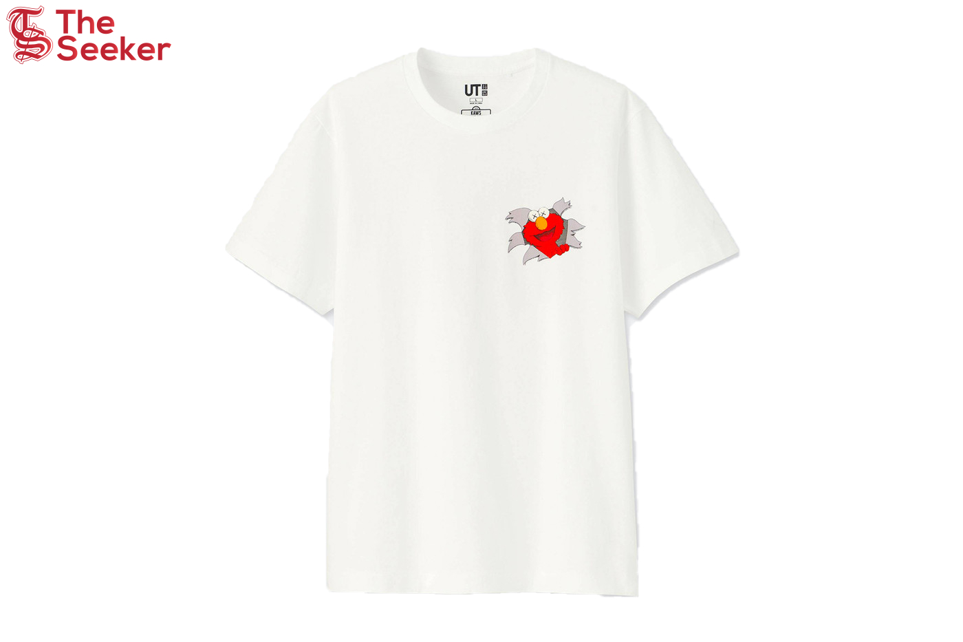 KAWS x Uniqlo x Sesame Street Elmo Tee White