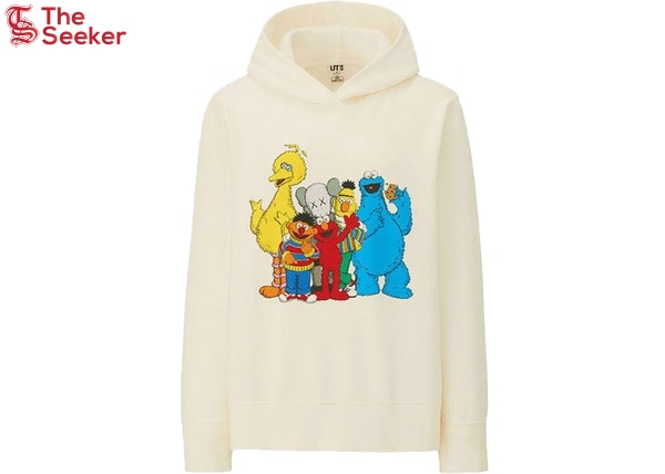 KAWS x Uniqlo x Sesame Street Group #2 Hoodie (Japanese Womens Sizing) Natural