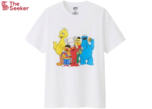 KAWS x Uniqlo x Sesame Street Group #2 Tee (Japanese Sizing) White