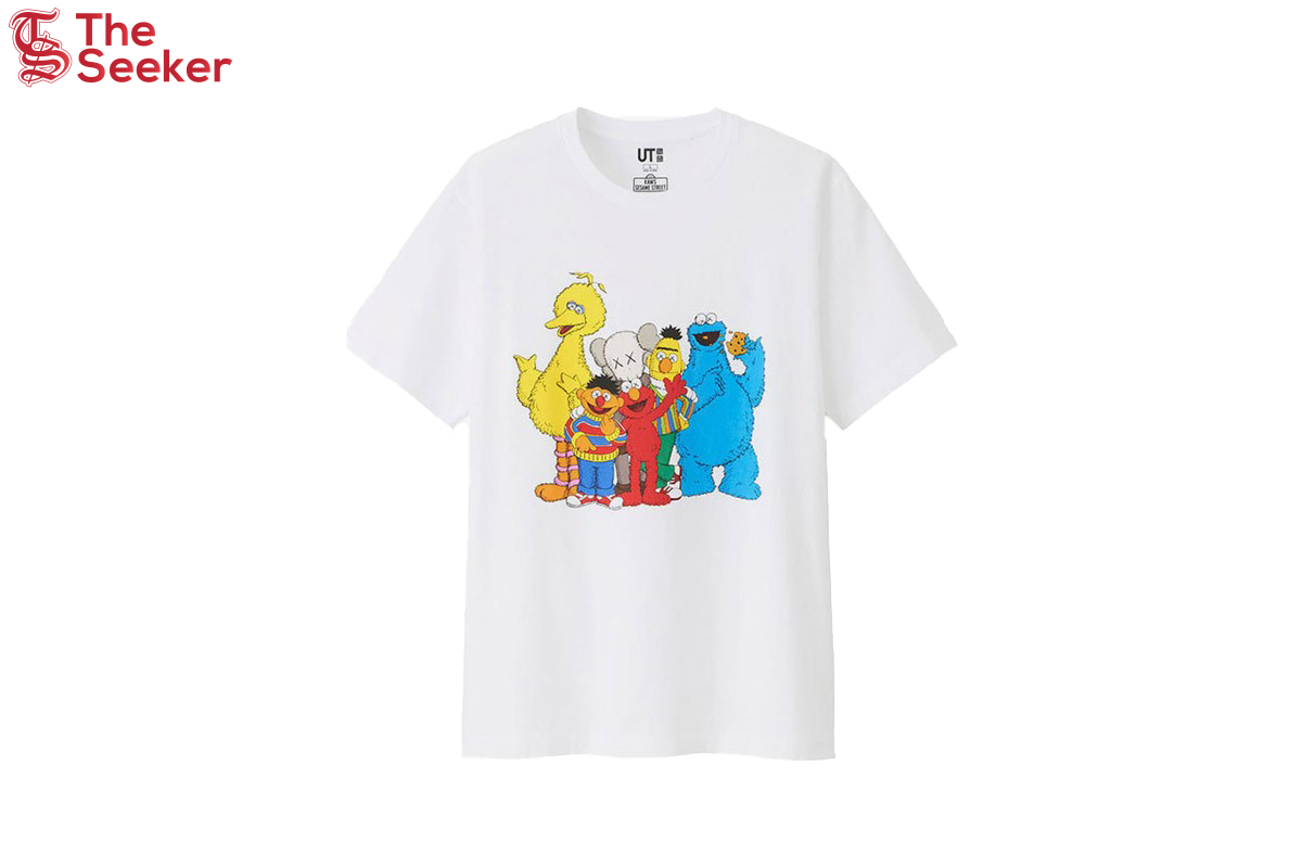 KAWS x Uniqlo x Sesame Street Group #2 Tee White