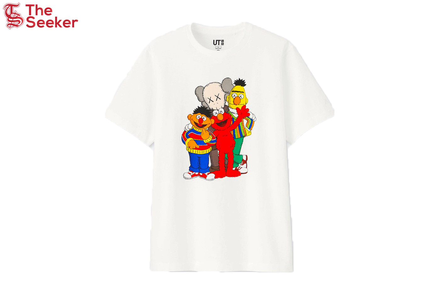 KAWS x Uniqlo x Sesame Street Group Tee White