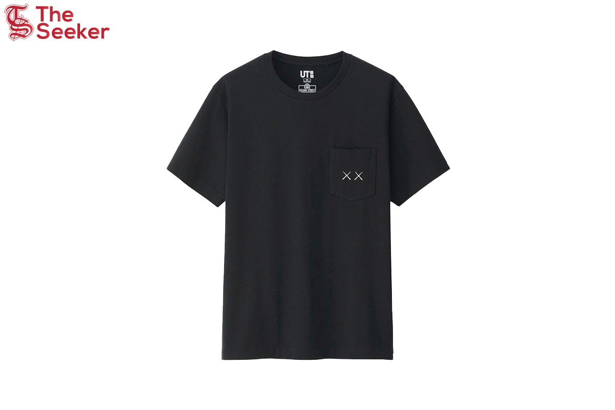 KAWS x Uniqlo x Sesame Street XX Pocket Tee Black