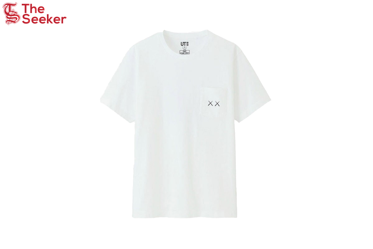 KAWS x Uniqlo x Sesame Street XX Pocket Tee White