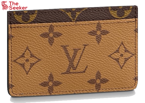 Louis Vuitton Card Holder Reverse Monogram Canvas Brown