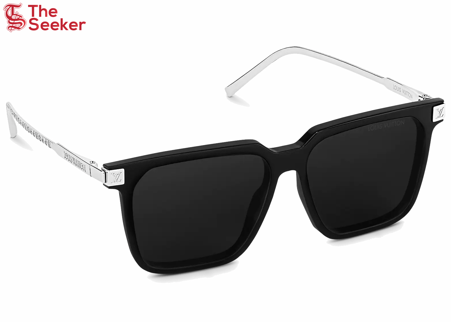 Louis Vuitton LV Rise Square Sunglasses Black/Silver (Z1667W/E)