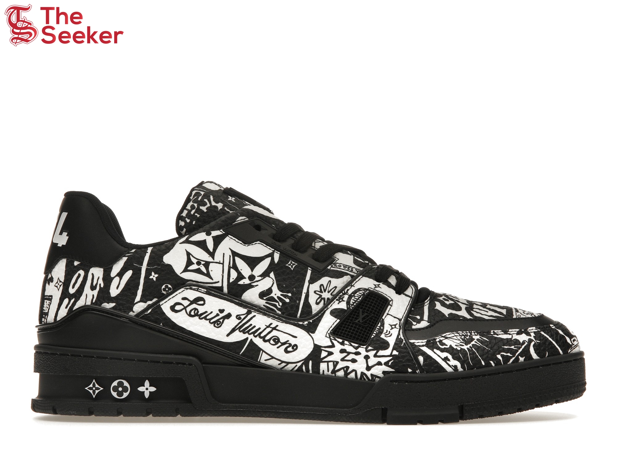 Louis Vuitton LV Trainer Comic Motifs Black White (SS23)