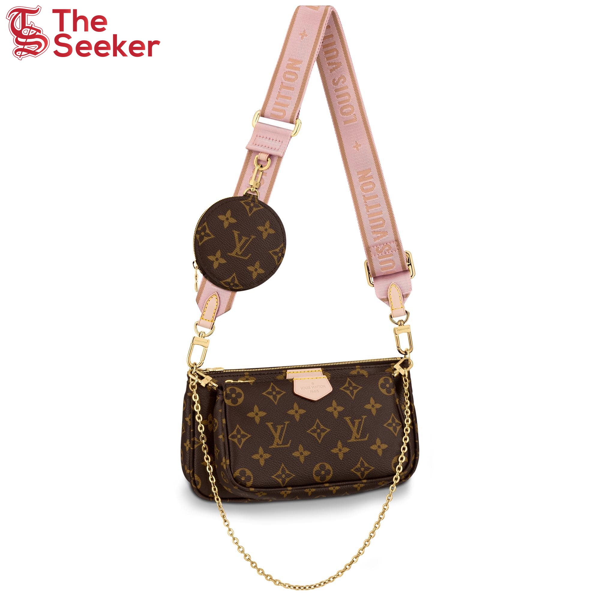 Louis Vuitton Multi Pochette Accessoires Monogram Rose Clair