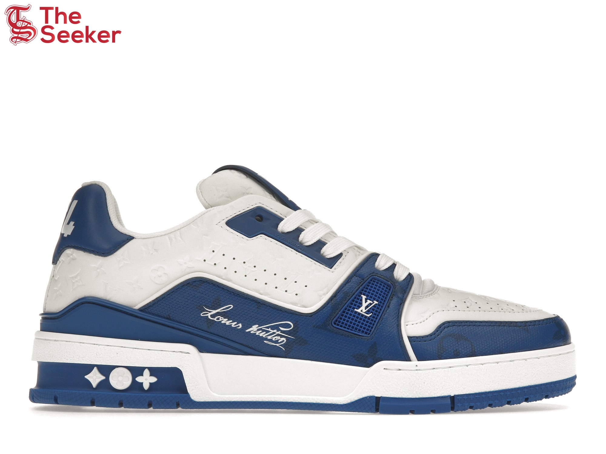 Louis Vuitton Trainer #54 Signature Blue White