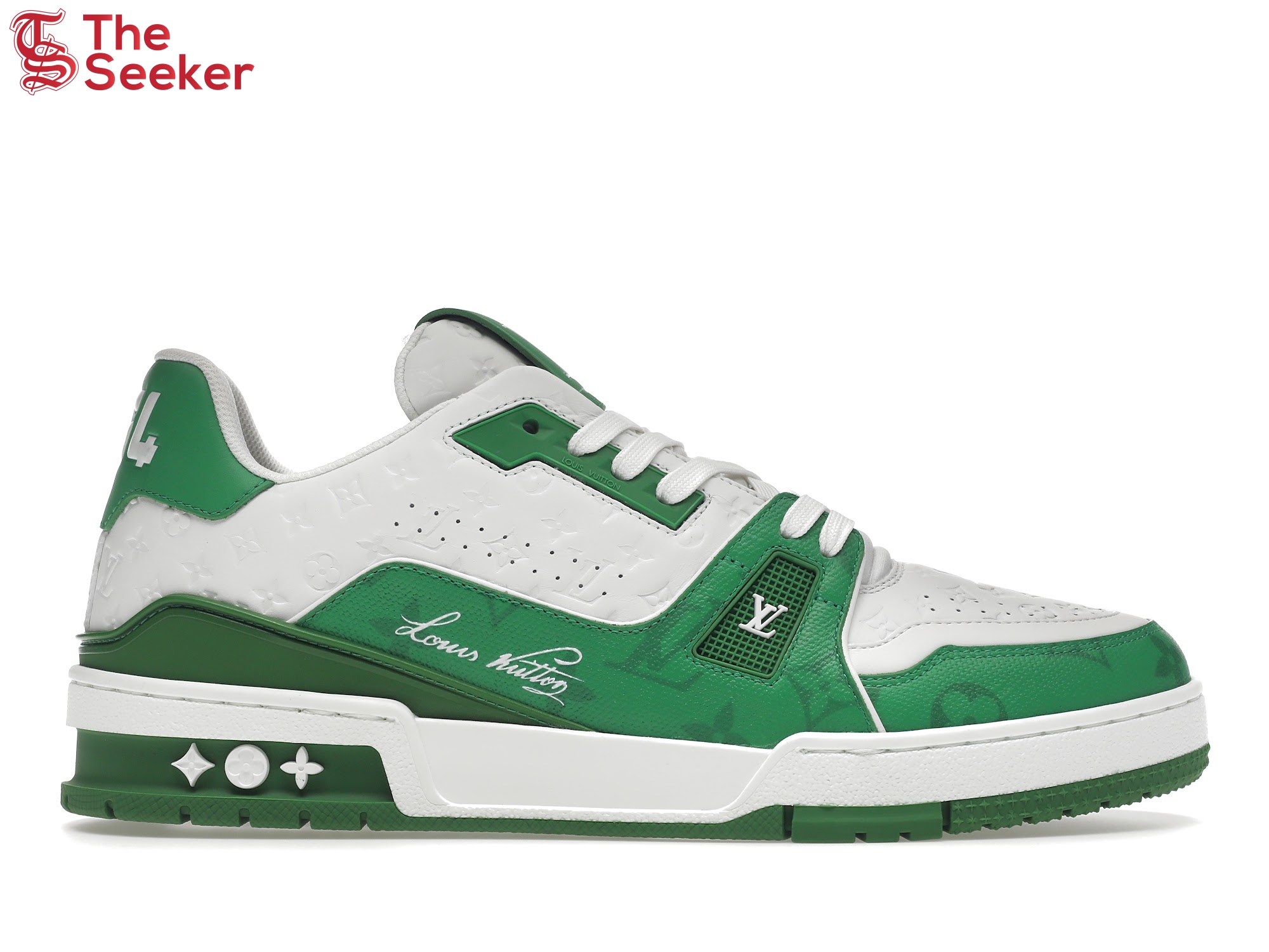 Louis Vuitton Trainer #54 Signature Green White