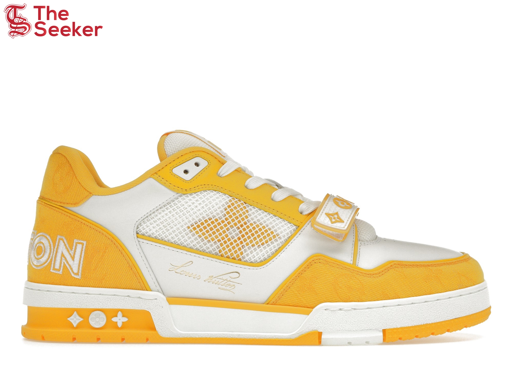 Louis Vuitton Trainer Monogram Denim Yellow