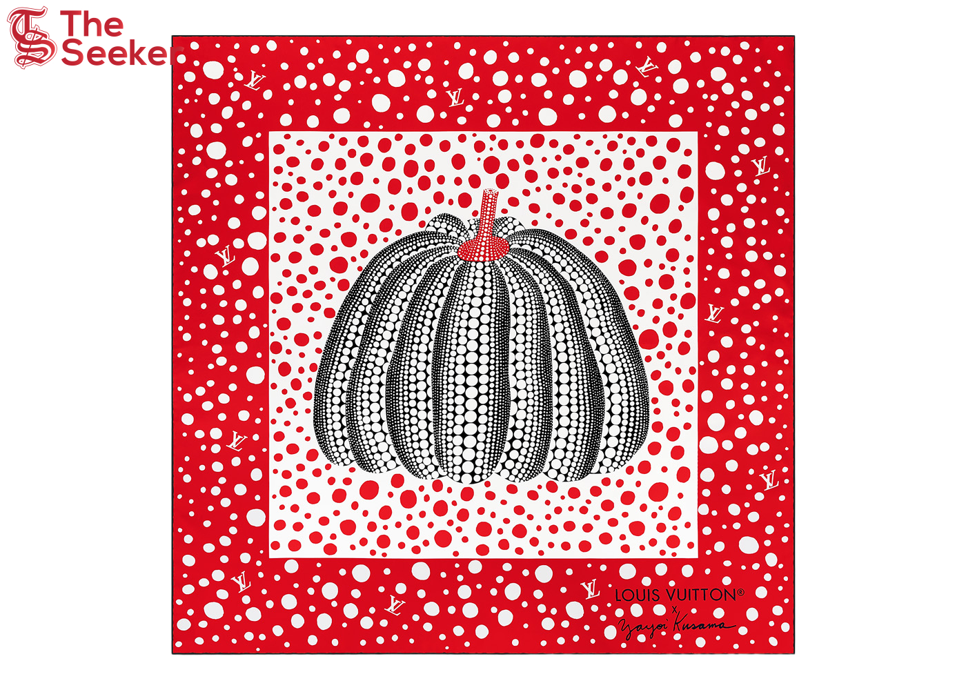 Louis Vuitton x Yayoi Kusama Infinity Dots Square 90 Red/White