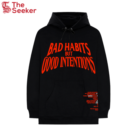 Nav x Vlone Bad Habits Hoodie Black
