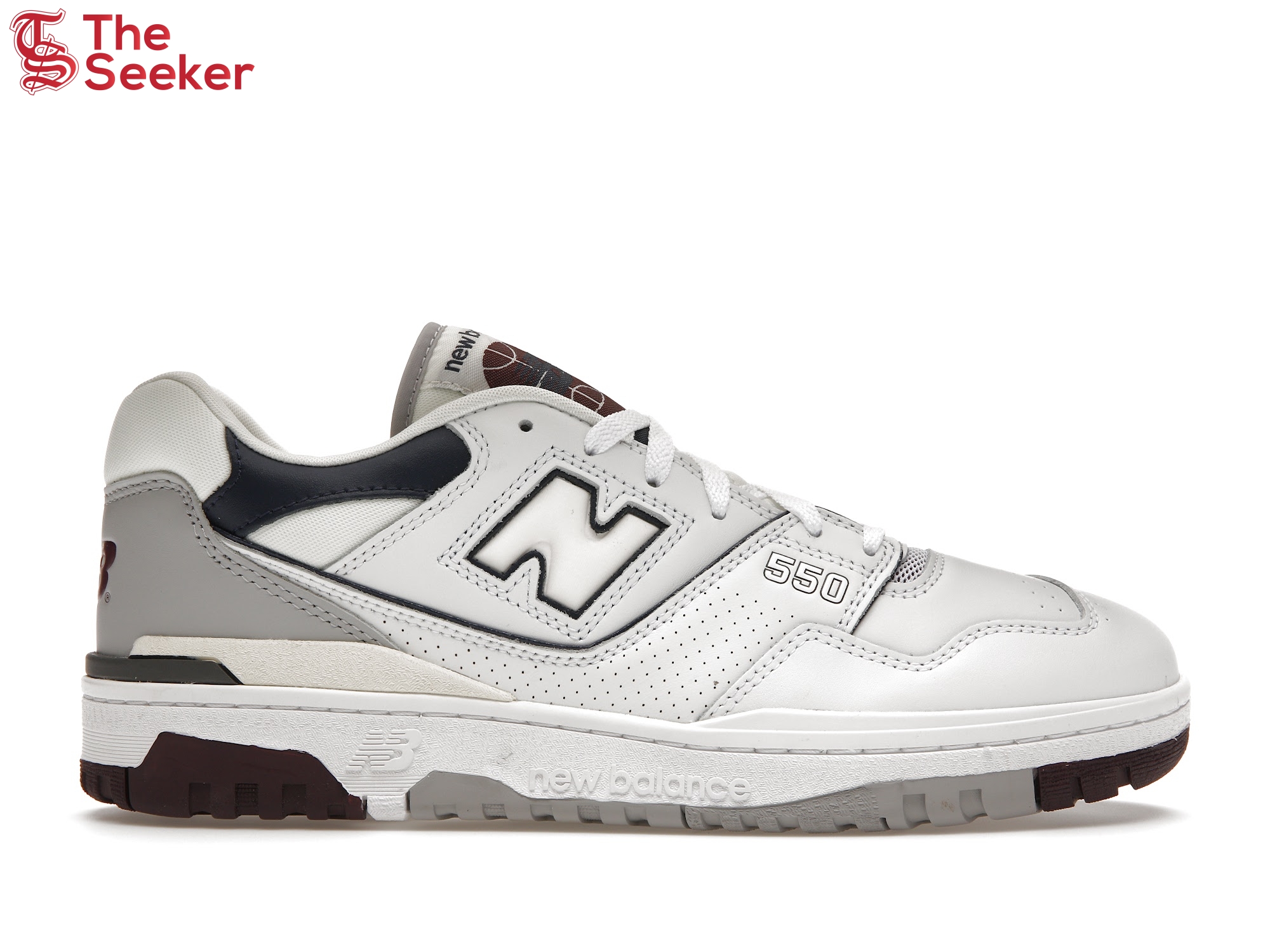 New Balance 550 White Natural Indigo Burgundy