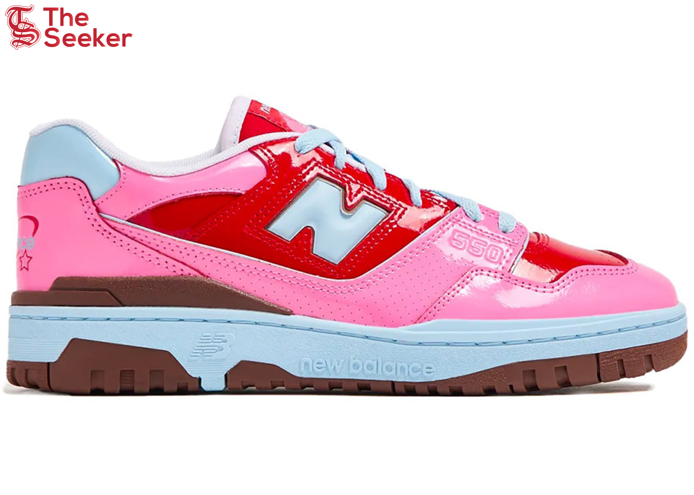 New Balance 550 Y2K Patent Leather Pack Red Pink