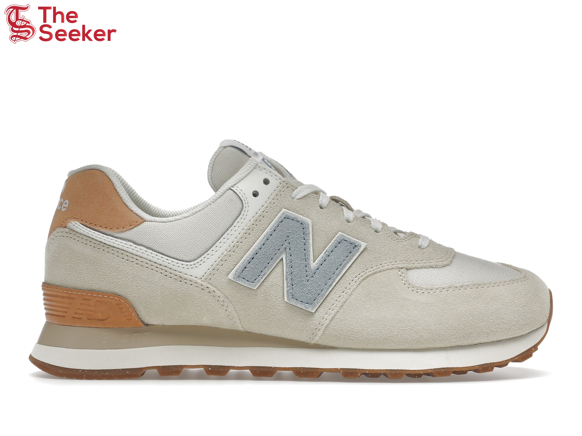 New Balance 574 Beige Light Blue Gum