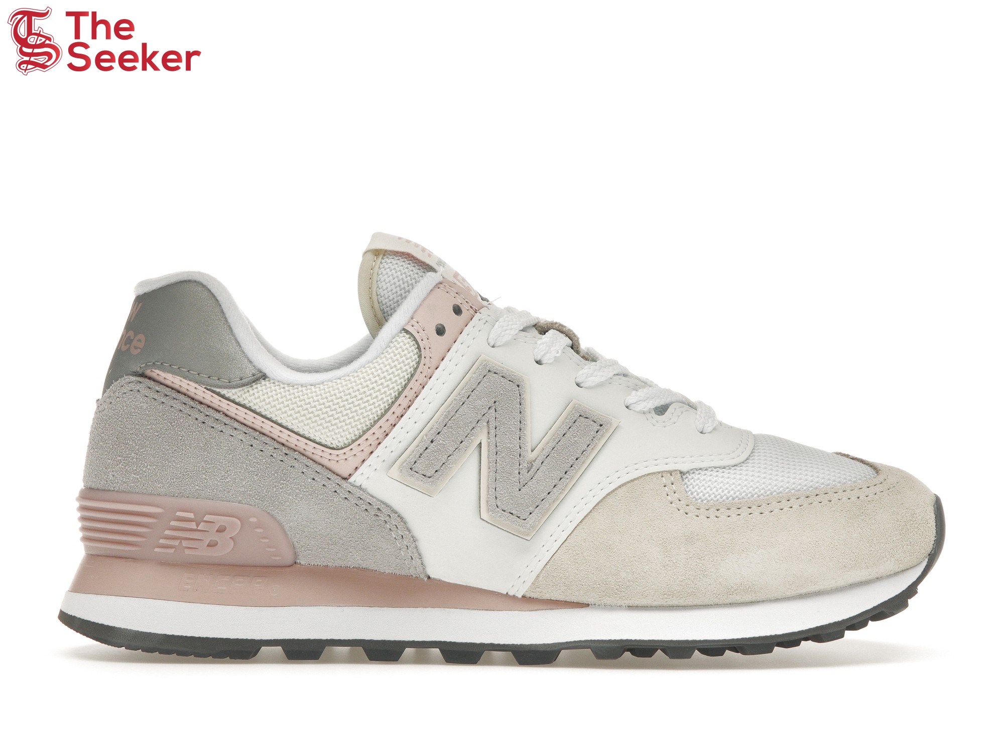 New Balance 574 Beige White Pink Sand (Women's)