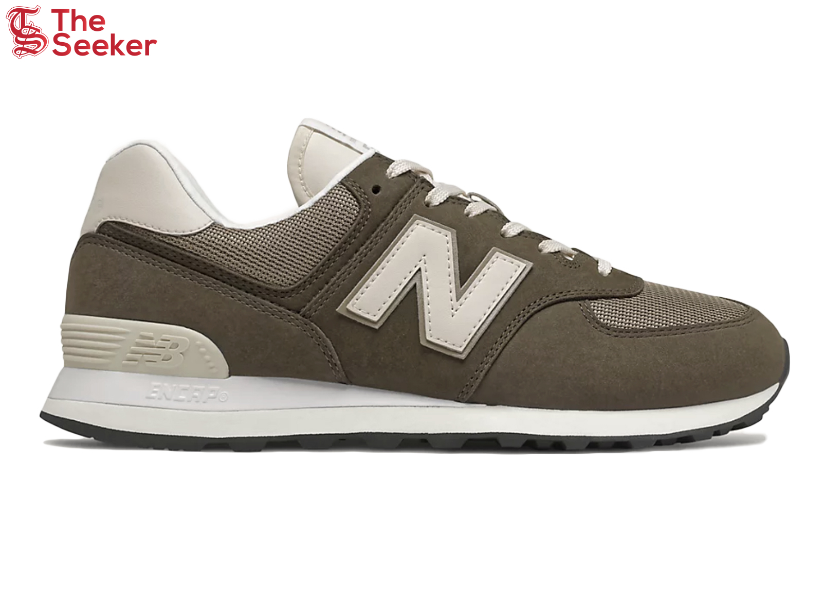 New Balance 574 Black Olive Mushroom