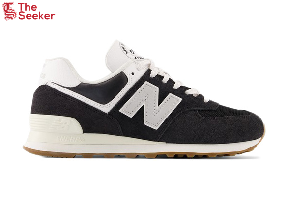 New Balance 574 Black White Gum