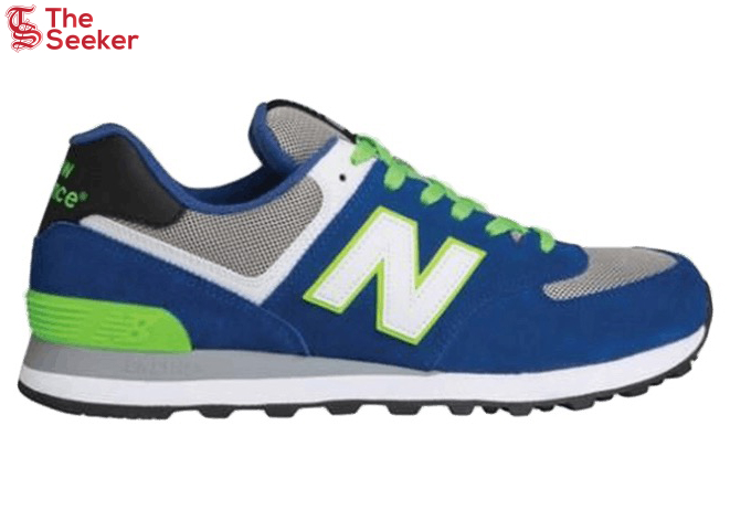 New Balance 574 Blue White Flourscent