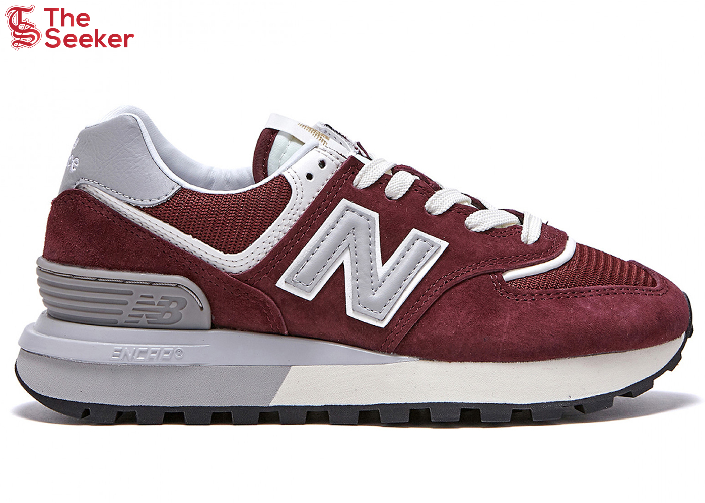 New Balance 574 Burgundy Silver