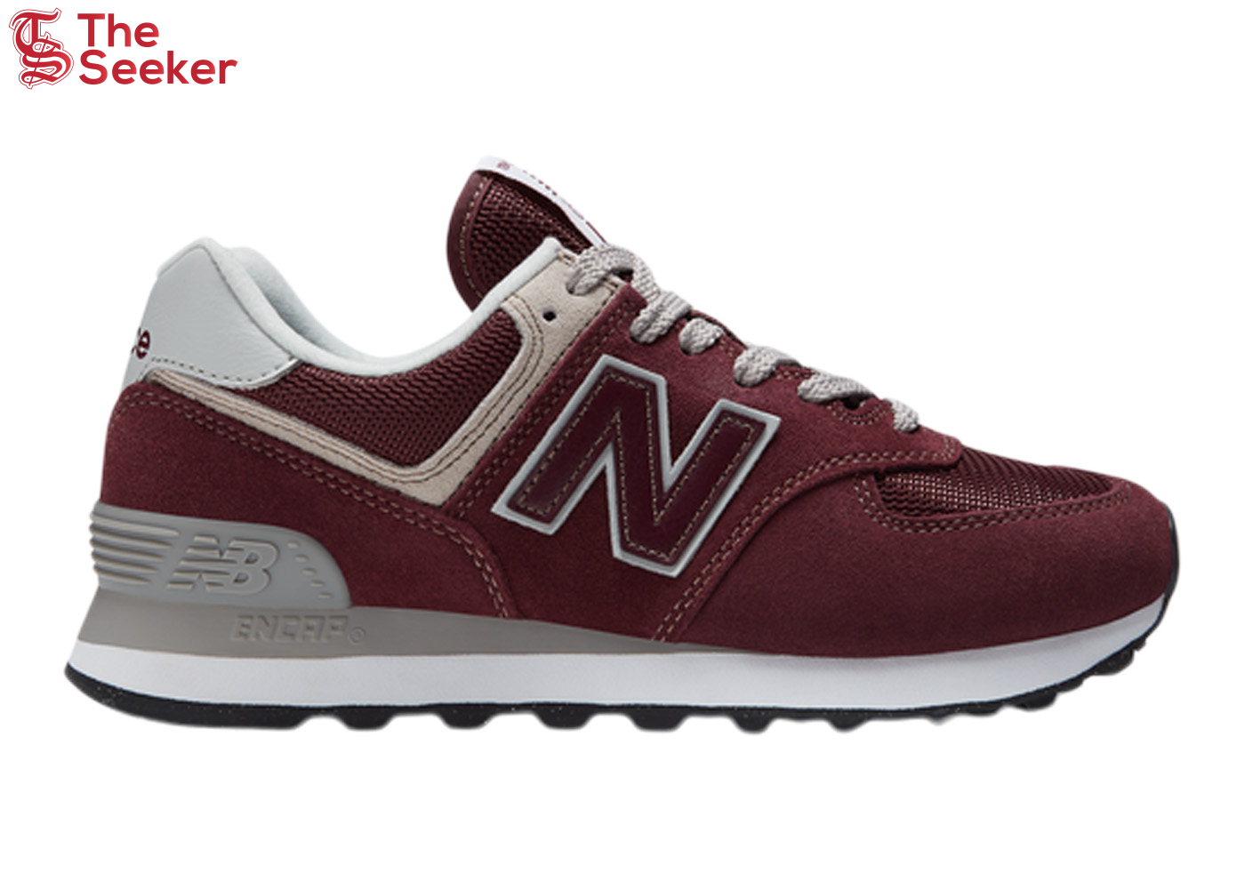 New Balance 574 Core Burgundy White (Women's)