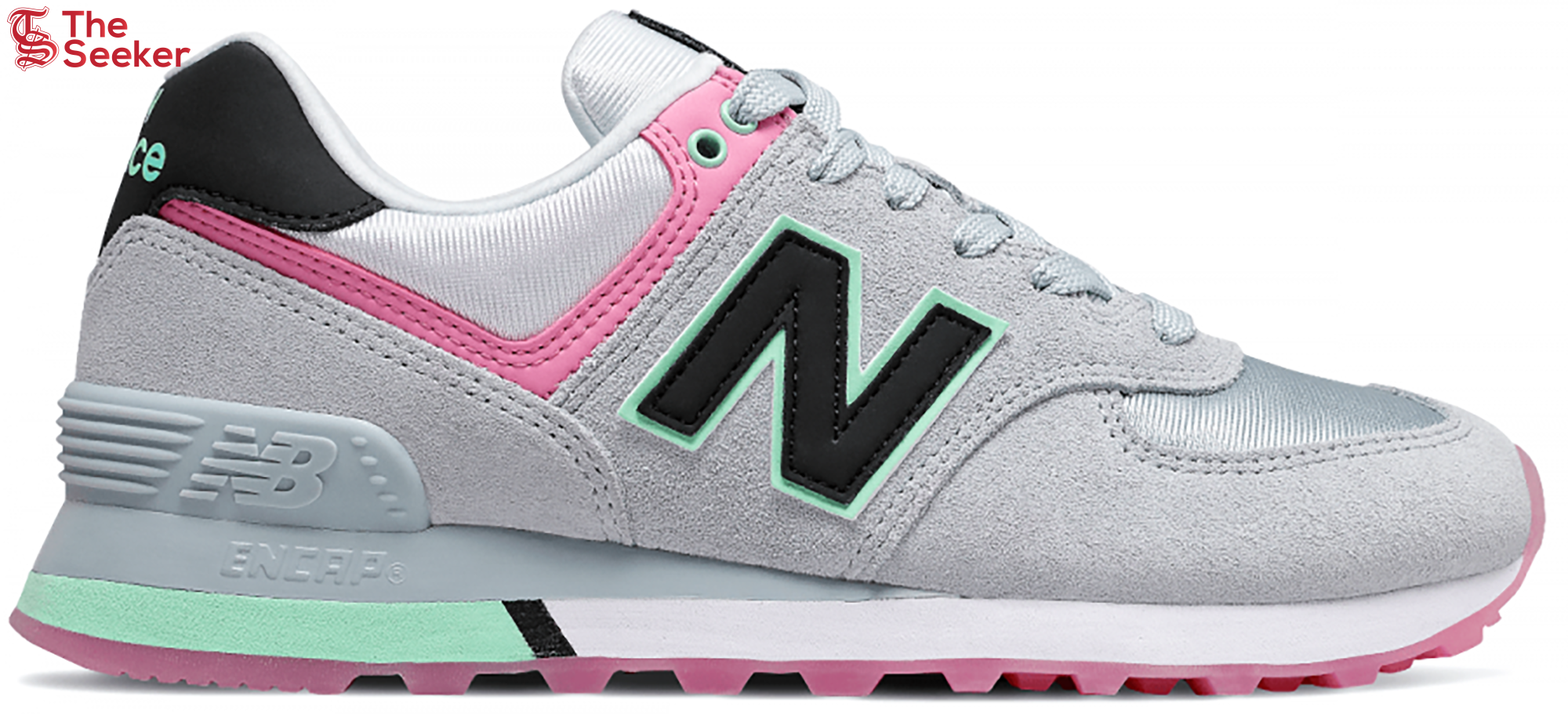 New Balance 574 Grey Pink Mint (Women's)