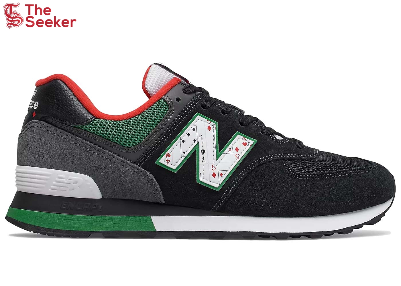 New Balance 574 Playing Card Black Green Red