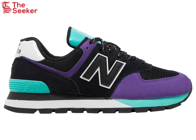 New Balance 574 Rugged Black Prism Purple