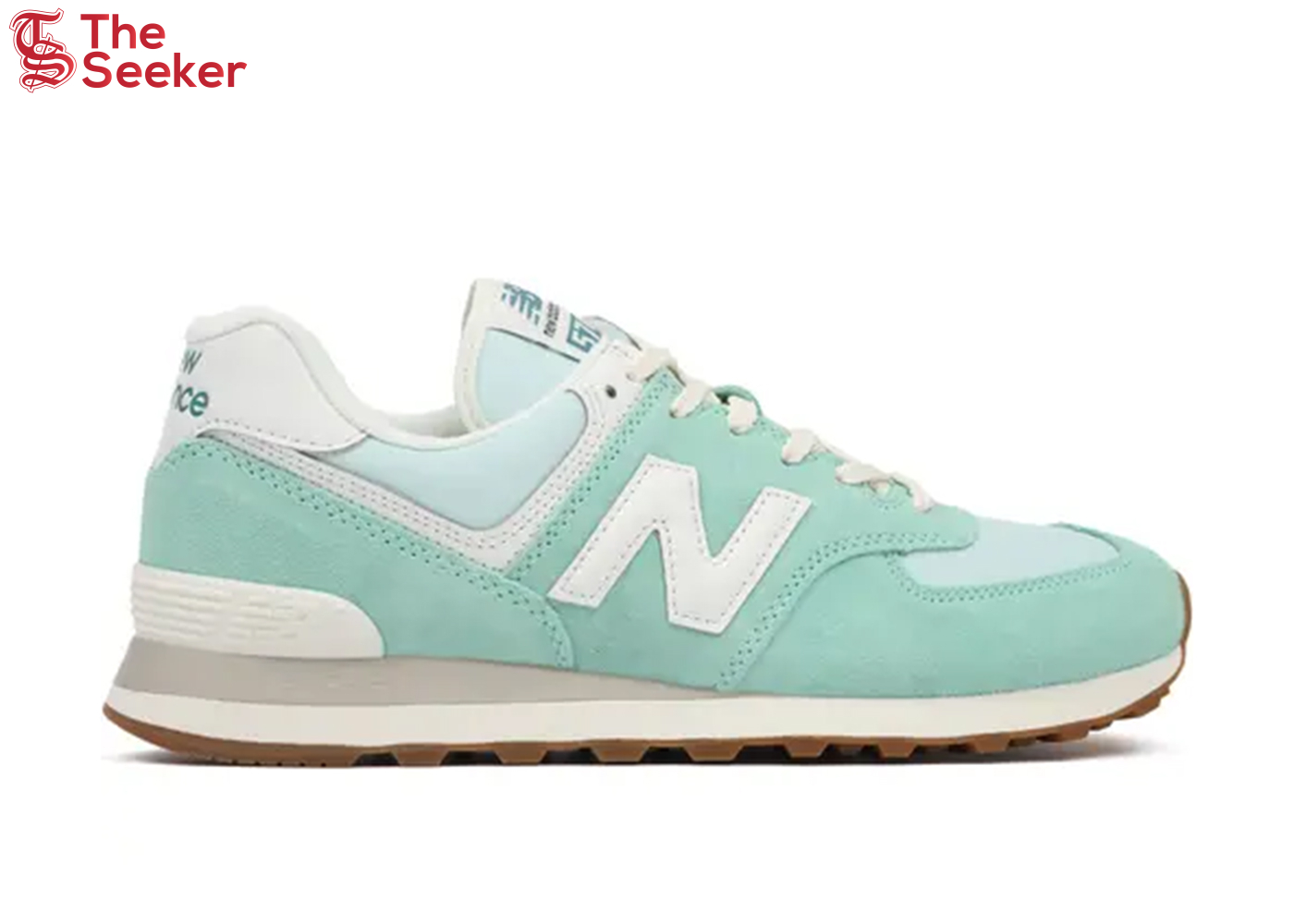 New Balance 574 Turquoise Green White Gum