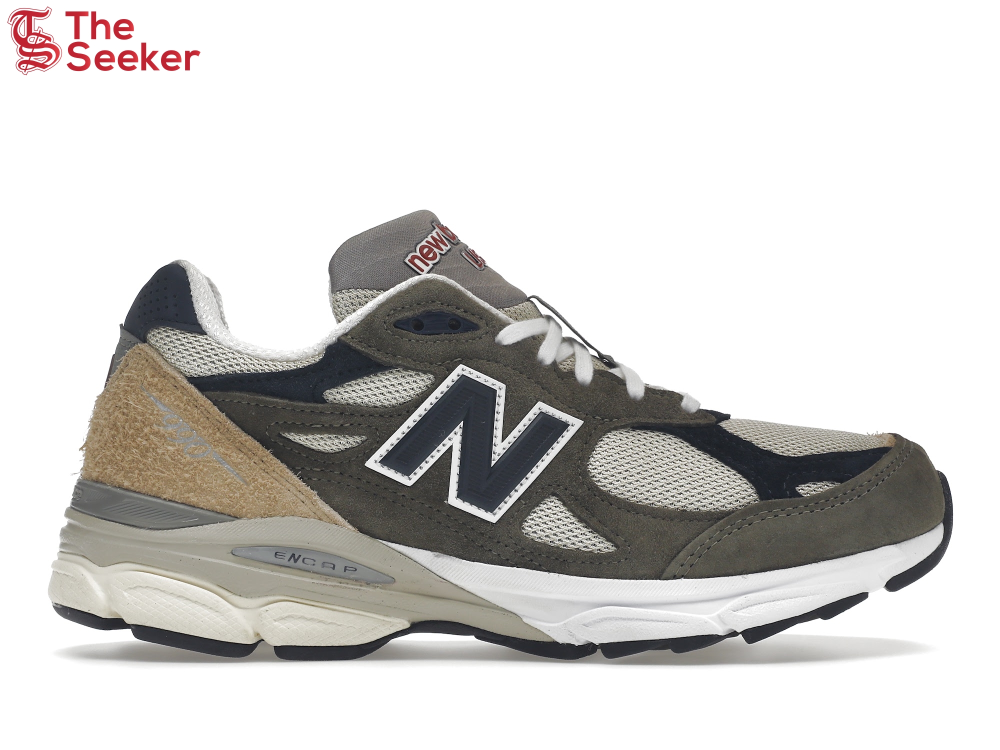 New Balance 990v3 MiUSA Grey Blue Olive