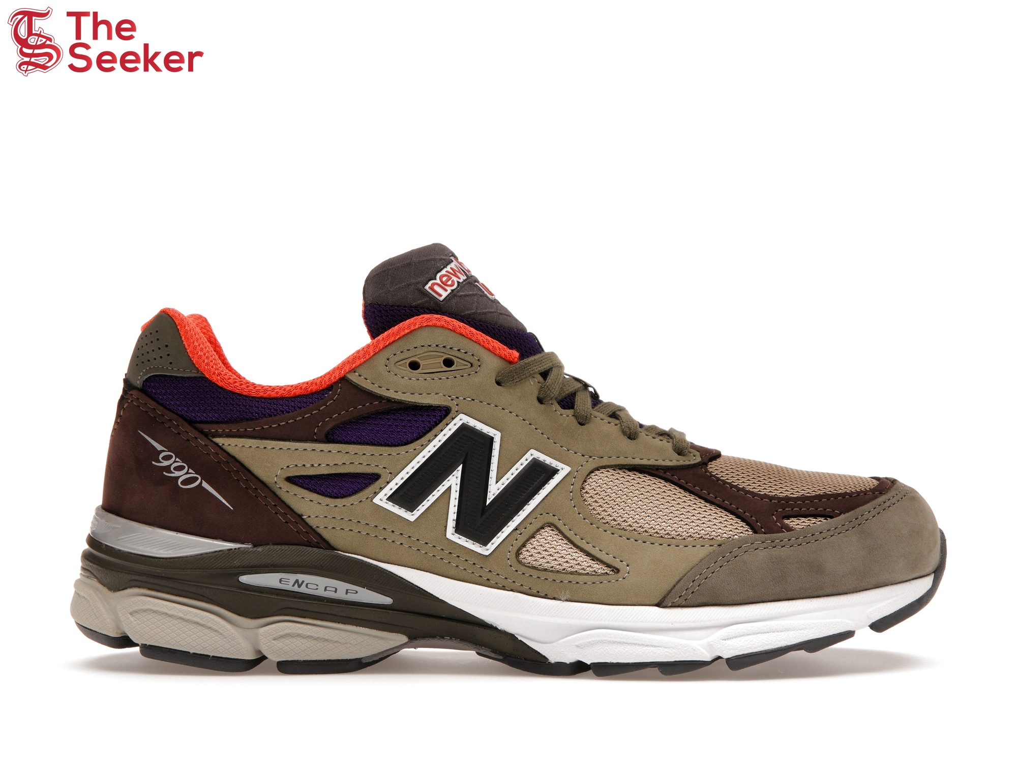 New Balance 990v3 MiUSA Teddy Santis Khaki Orange