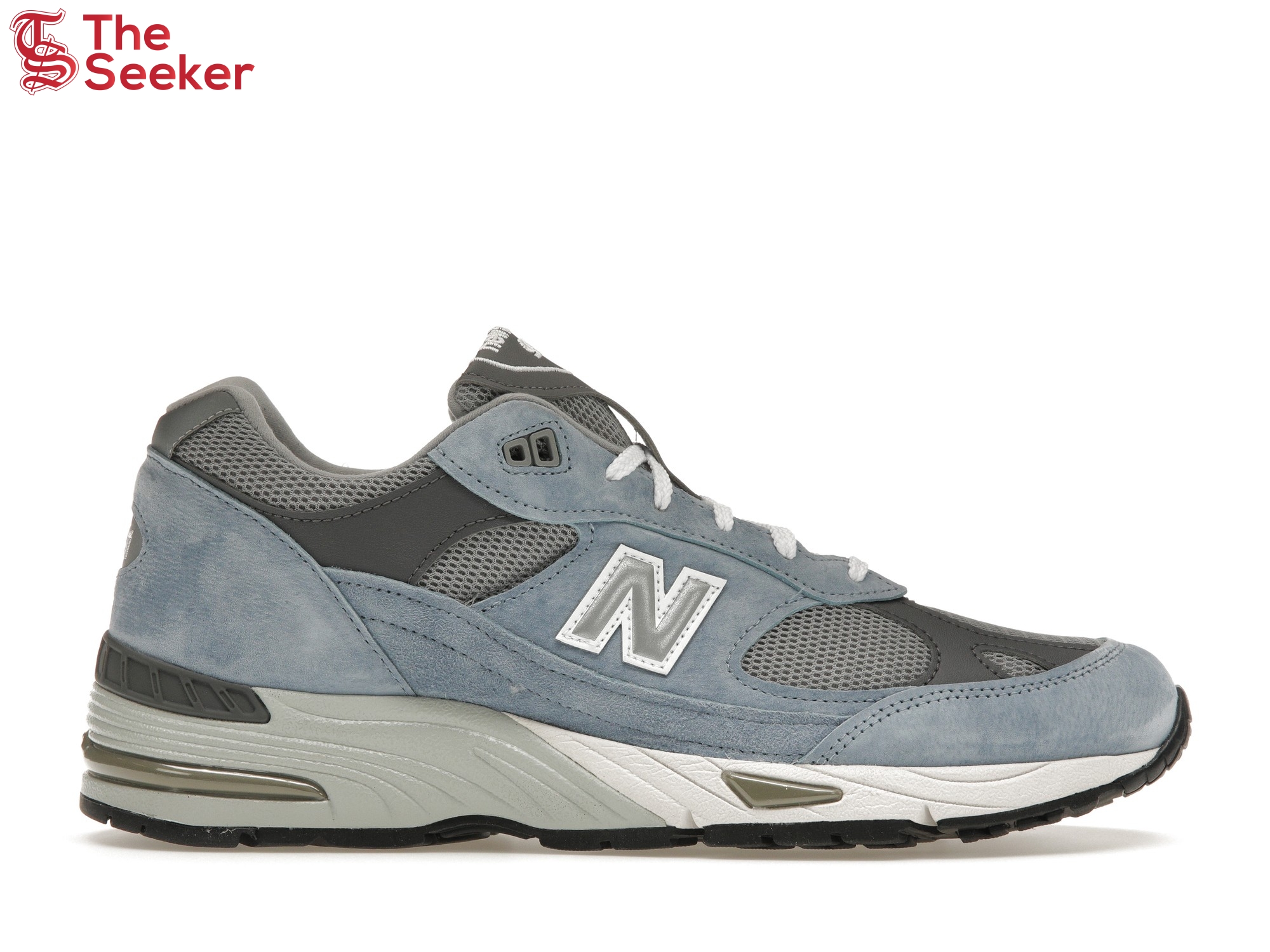 New Balance 991 Made in England Dusty Blue Alloy Smoked Pearl