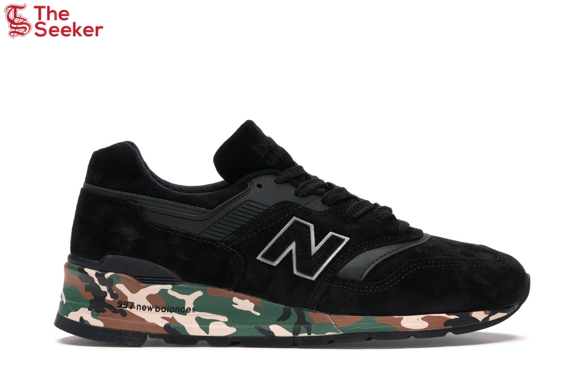 New Balance 997 Black Camo Midsole