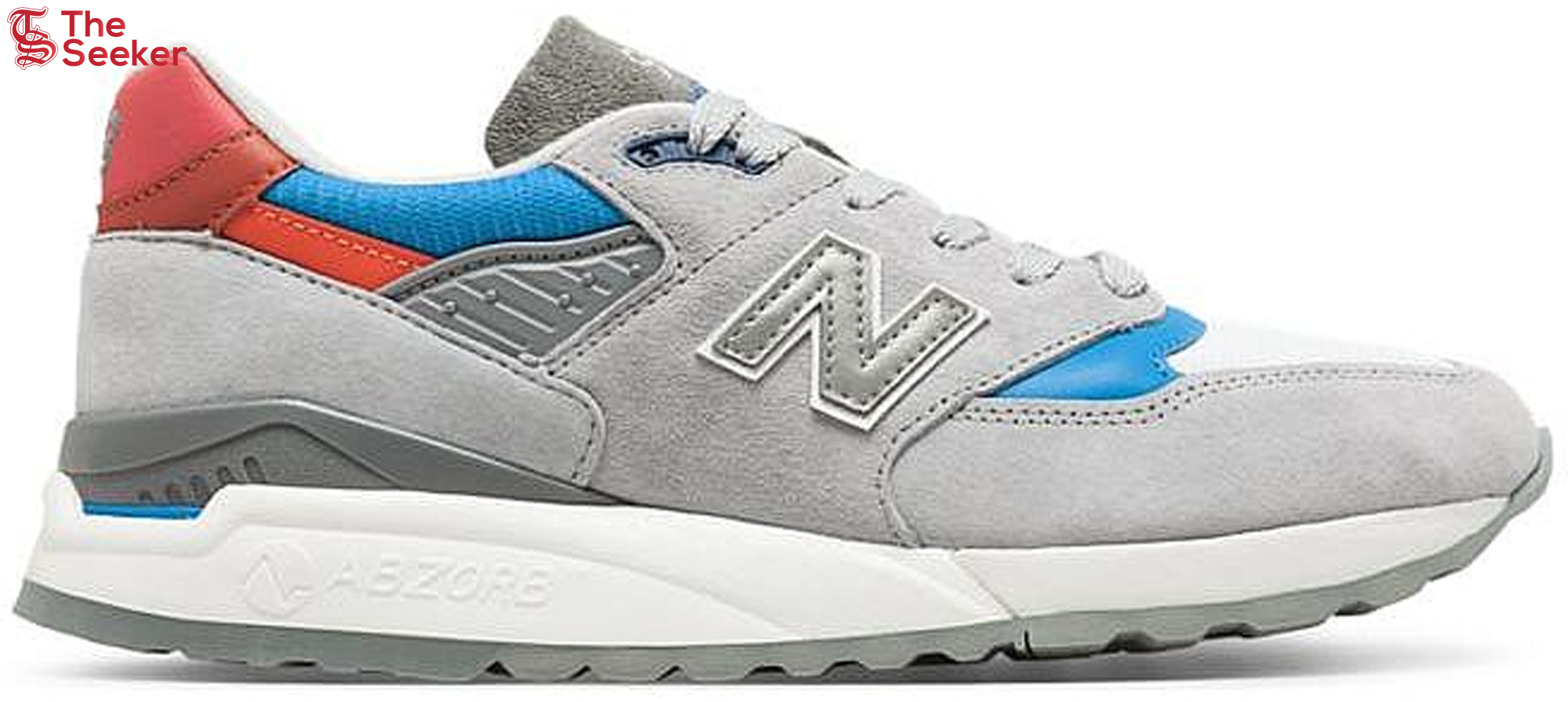 New Balance 998 Grey Light Blue Red